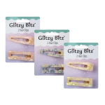 Hair Clips, Acrylic - 2 Piece Hair Clips, Acrylic - 2 Piece